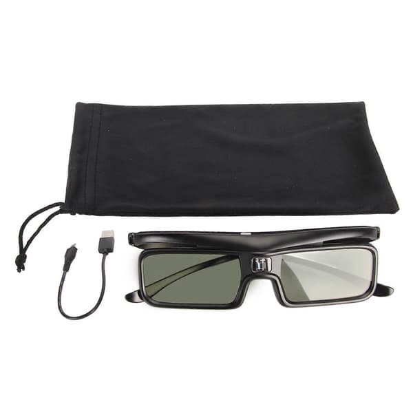 Aktive Shutter 3D-briller 144Hz Opdatering Genopladelige 3D-briller til DLP LINK 3D-projektor