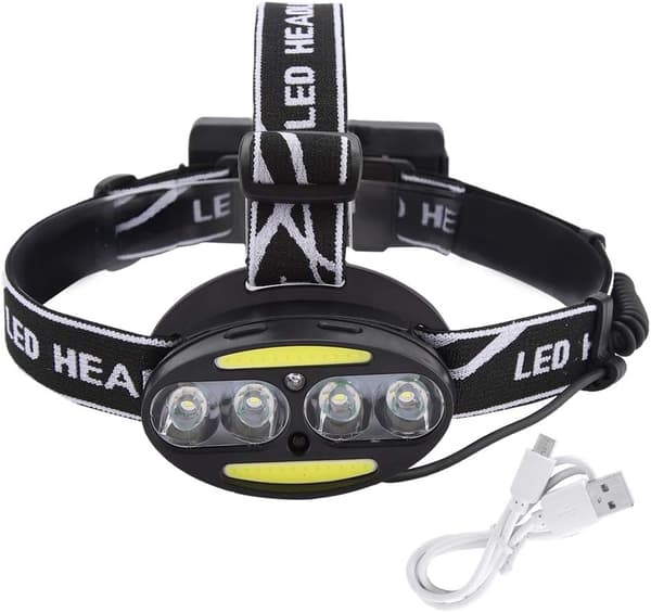 LED-otsalamppu, Ulkoilma Yö COB T6 LED-otsalamppu Induktio Spotti