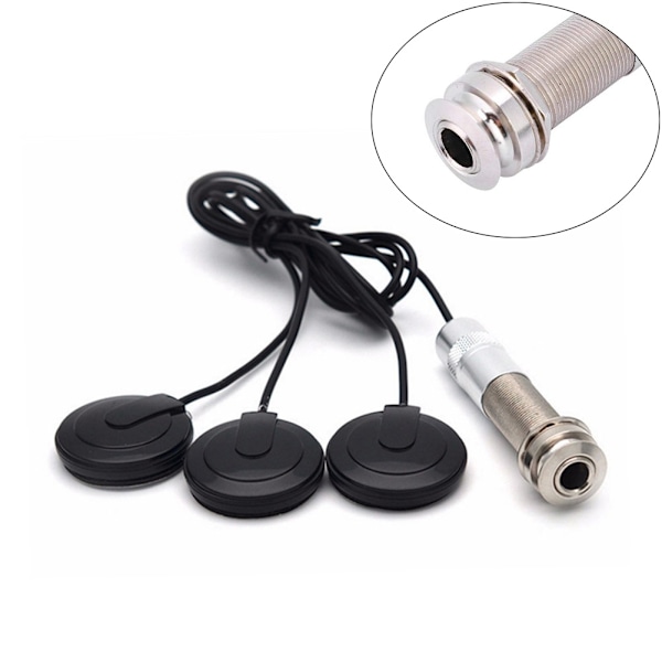 ##/Piezo-kontaktmikrofon for gitar, ukulele, mandolin og andre instrumenter##/