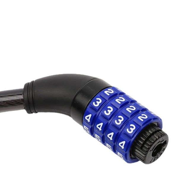 ##/Svart kombinationscykellås, 0,8 meter##/