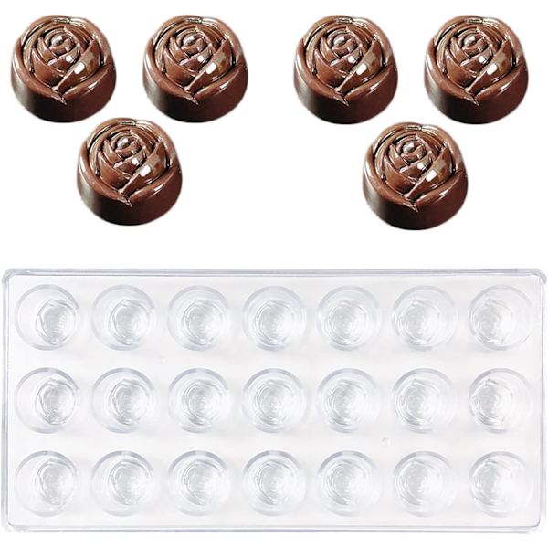 Transparent Chokladform, Klar Plast Godisform, För Maki