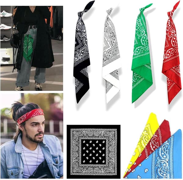 Sjal Hals Sjal Stropp Cashew Nøtt Bandana Design Sjal Nyhet