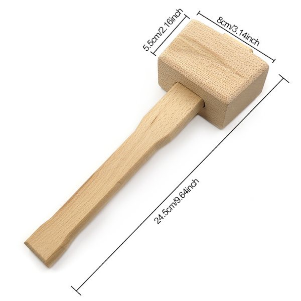 Træhammer T-formet træhammer snedker værktøj professionel