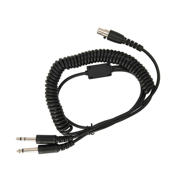 Mini XLR 5 Pin Stik til GA Dobbeltstik Headset Adapterkabel til David Clark Avcomm ASA til Dobbelt GA PJ055 PJ068 Jack
