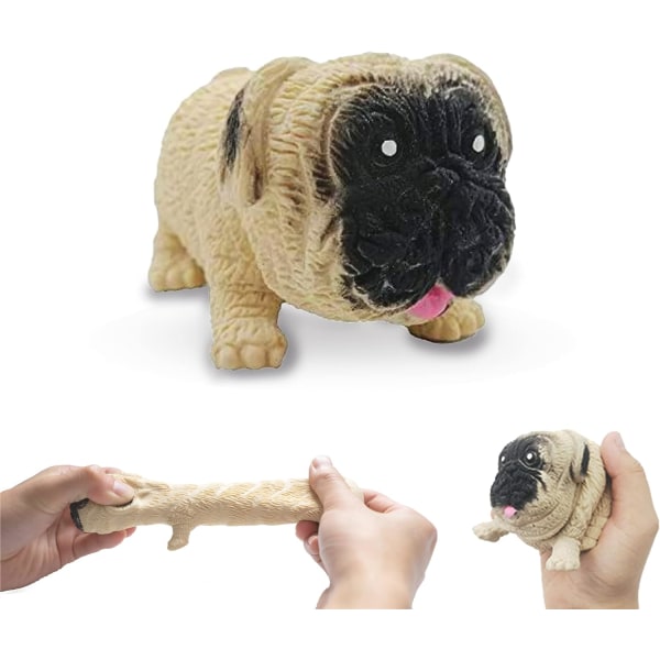 Myk Hundefigur Lekegaver - Stress Squishies Pug Sansespiel Slow Ri