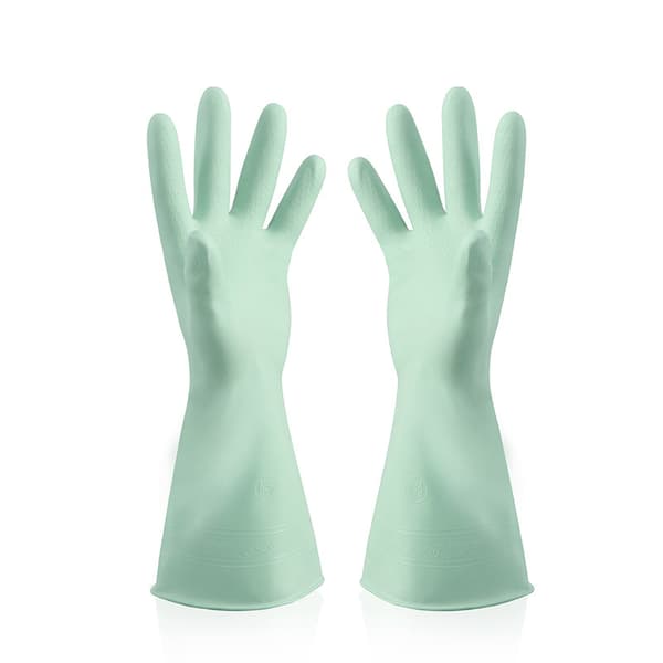3 paria keittiöhanskoja (keski-sininen+vaaleanpunainen+vihreä, pituus 31cm),