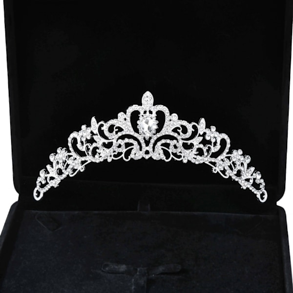 ##/Choker-setti strass-kruunu retro kuningatar (kolmiosainen setti) kruunu##/