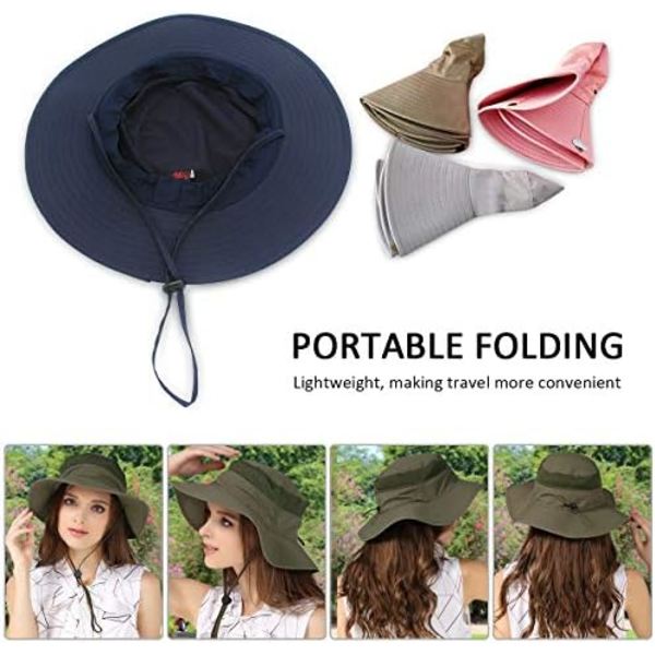 Unisex Foldbar Solhat UPF 51+ Anti-UV Ferie Bjergbestigning