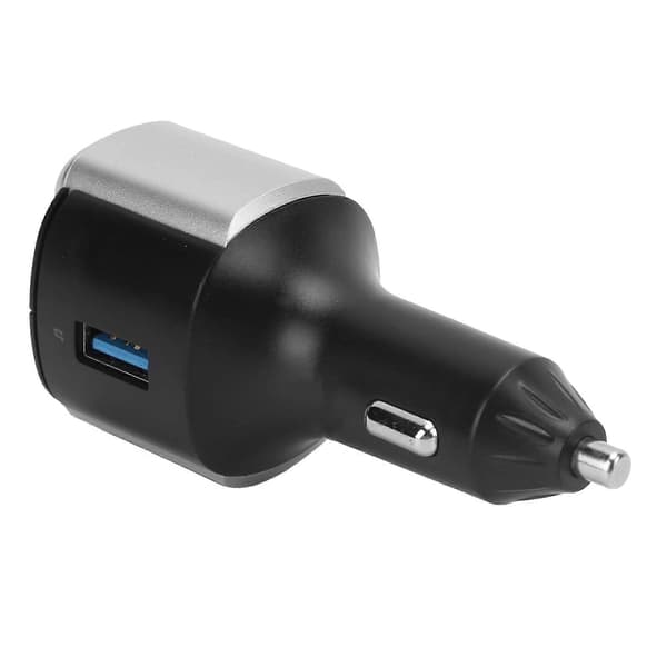 Bluetooth 5.0 FM Transmitter Dobbelt Skærmvisning 3 USB-porte QC3.0 Hurtig Opladning med 7 Farvers Baggrundsbelysning