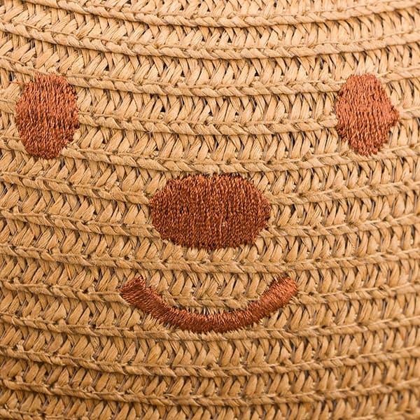 ##/1 ST Floppyhatt med bred brätte Solhatt Mode Resa Baby Strandhatt Perfekt för semester Mörkblå halm##/