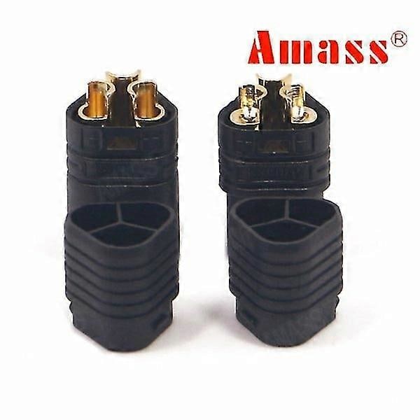 Amass MT60 Tre-hullers Stikforbindelse Sort Han & Hun 1 Par