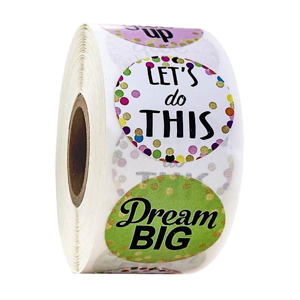 500 kpl/rulla Tarrat Kraft-paperi Liima-tarrat Scrapbooking C&