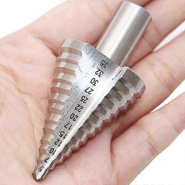Trinbor 5mm-35mm, HSS Titanium Rundt Skaft Lige Slids Kegleskærende Bor