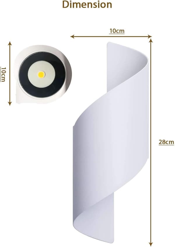 10W LED Utendørs Vegglampe Vanntett IP66 Moderne Aluminium Utendørs