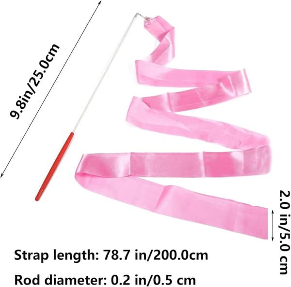 2 x 2 meter roterende dansebånd - pink, børnegymnastik