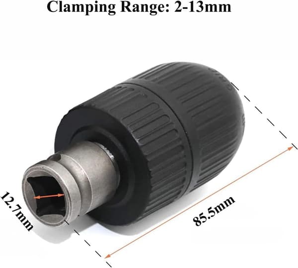2-13 mm Avaimeton Iskunuppi 1/2-20UNF Avaimeton Iskunuppi SDS Plus Adaptilla