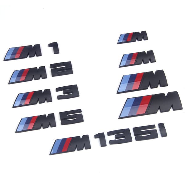 Bilsticker, 2 stk 3D Emblem Sport Logo S Bokstaver Bildeksteriør