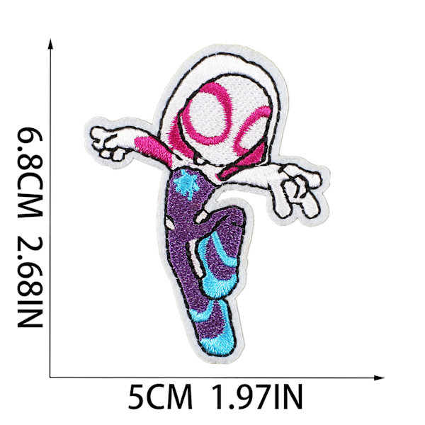 ##/20 stycken Stick Spider-Man & His Amazing Friends Stryk-på Broderi##/