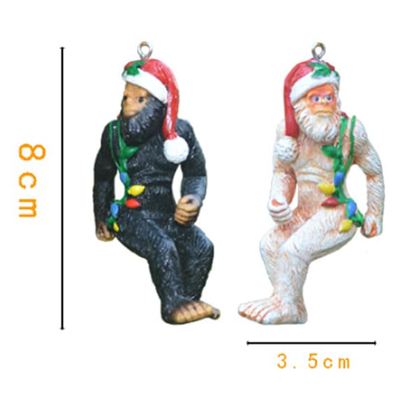 2 Bigfoot Yeti puutarhakoristetta