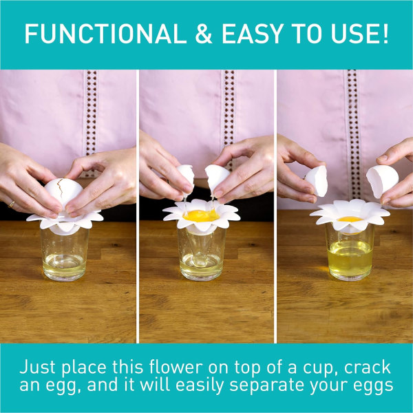 1 Stycke Daisy Plast Äggseparator Äggvita Separator Ägggula