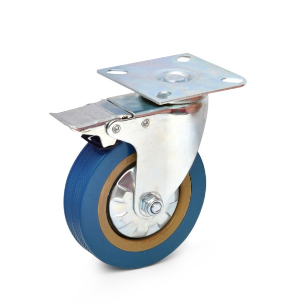 1 x Robust 75mm Gummi-Svinghjul Trolley Møbler
