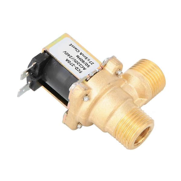 G1/2\" Normalt Lukket Messing Solenoid Elektromagnetisk Ventil Vanninntaksbryter (AC220V)