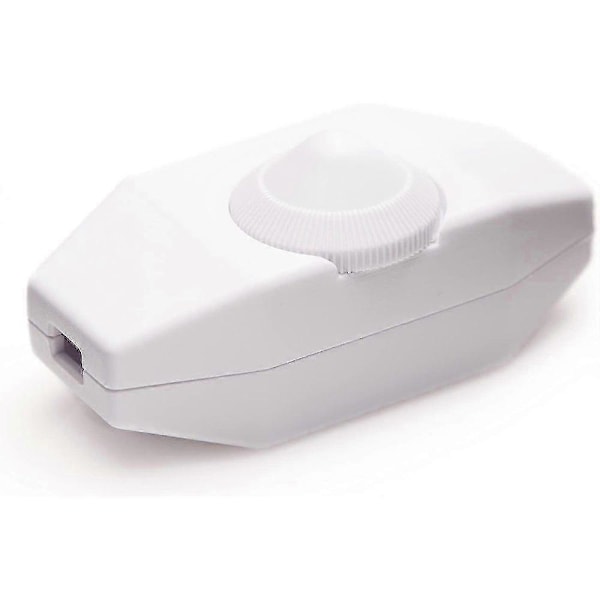 Lysdemper, Rotasjonbryter Med Hvit 220-230v Kabel, Trykknapp For Dimmbare LED
