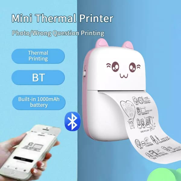 Mini printer fotoprinter til smartphone WiFi-printer