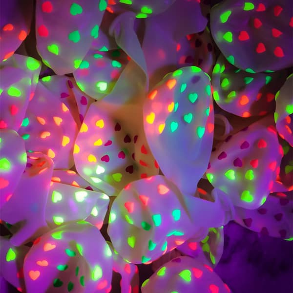 ##/20 st Neonballonger Lysande Prickar Mini Ballonger##/