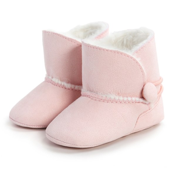 ##/13CM Vuorattu Nahkaiset Vauvan Saappaat Vauvan Saappaat Kengät Pehmustetut Lämpimät##/
