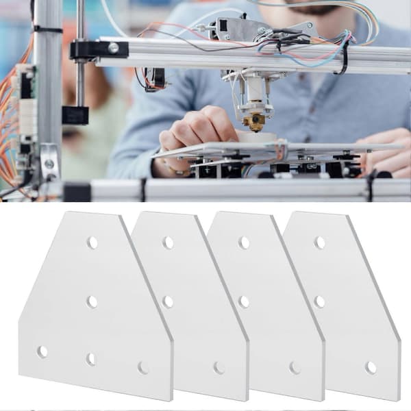 203040 T-formad sammanfogningsplatta aluminiumlegering 5-håls skarvfäste för aluminiumprofil 3030T