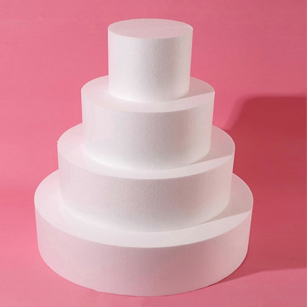 Skum Lagkake Dummy DIY Fondant Party Modellering Håndverk Form Kjøkkentilbehør 10inch