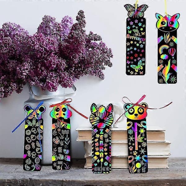 Børns skoleartikler | Bogmærker Skrab | Børnebogmærke - Bogmærke - 12pcs