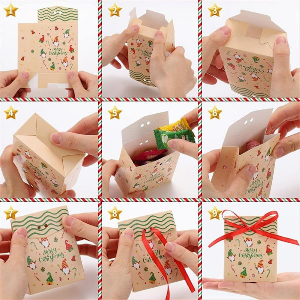 ##/Presentask 24 stycken, julklappsförpackning godisask##/