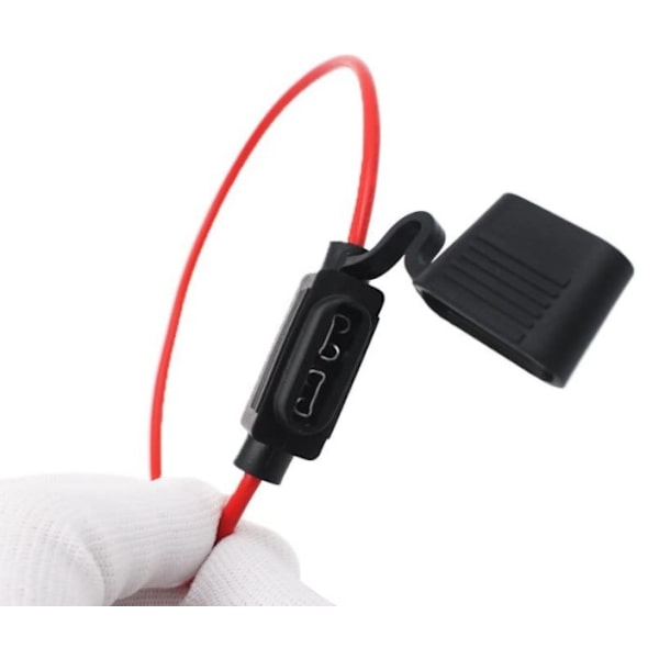 5 st 16AWG Vattentäta Plug-in Säkringshållare med Tråd, Medium Blad