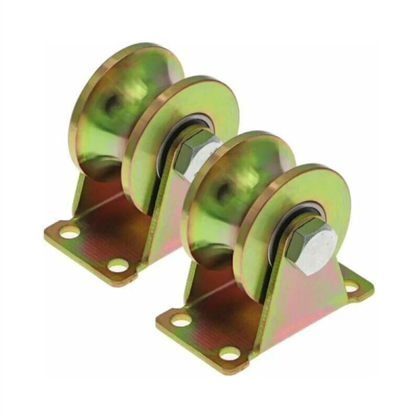 2 kpl Liukuvan Portin Pyöriä 50mm, Teräspyörät U-Urassa, U-