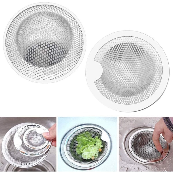 2 st Köksho Strainer, (M)Rostfritt Stål Nät, Dränering