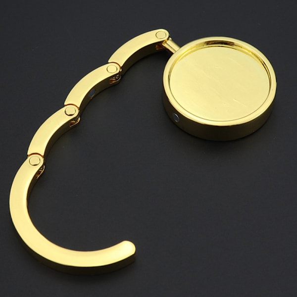##/1 st Handväskehängare hopfällbar metallväskehållare, guld##/