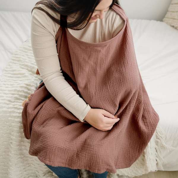 ##/(Maroon) Baby Amme Dække, Åndbar Bomuld Amning Dække##/