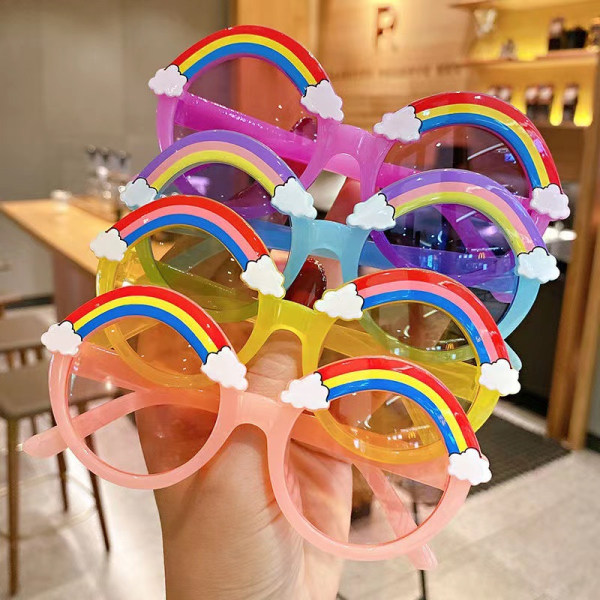 Barnsolglasögon (rosa och blå tvådelad set) Sommarrosa