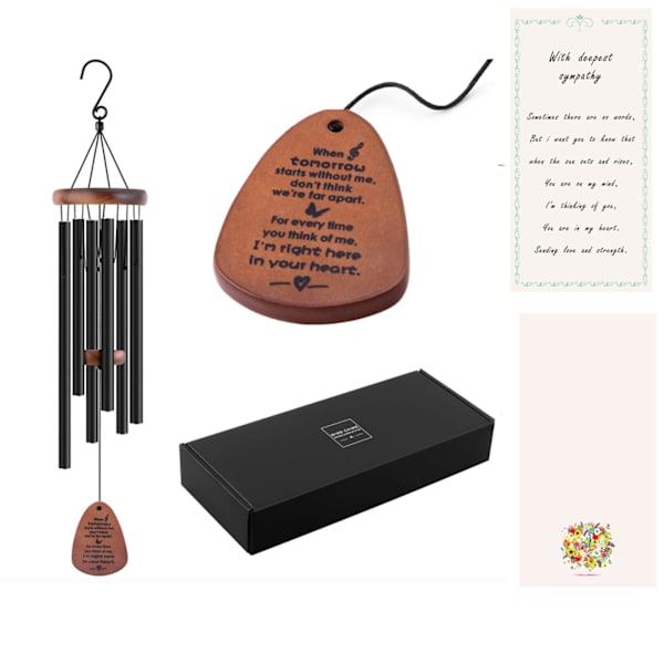 Deep Sound Utomhus Vindspel (28 Tum Svarta Vindspel), Utomhus