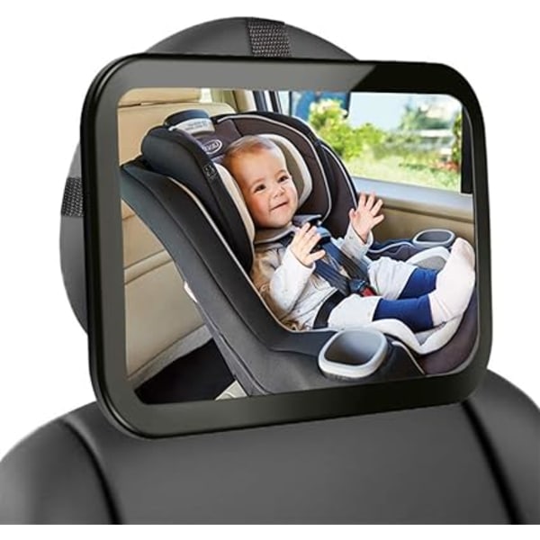 ##/Bilspejl til Baby Bageste Sæde Stor Barn Ubrækkeligt Bilspejl til Bagudsigt Babyspejl til Overvågning 360° Justerbar##/