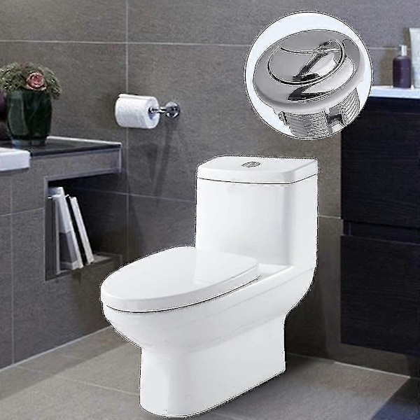 Universal Toiletknap Enkelt/dobbelt Knap Skylleventil Udskiftning Passer 38mm-e