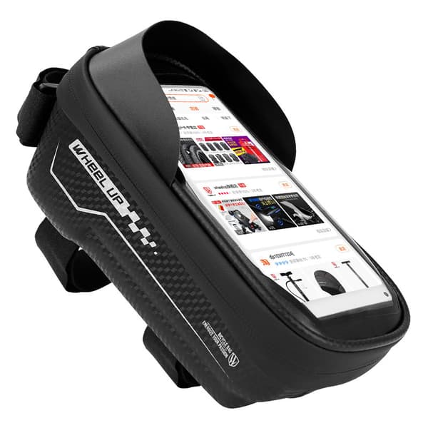Vanntett Telefonholder for Sykkel, MTB Rammeveske med Vanntett Regndeksel