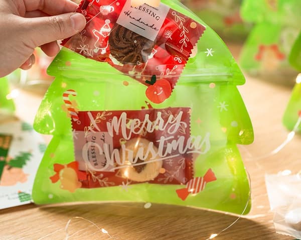 ##/4-pack Julgodis, Kakor & Snacks Förpackningar, 18.5x7x21cm##/
