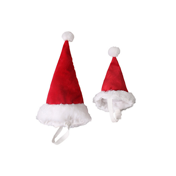 ##/L, Julhatt för husdjur i rött##/
