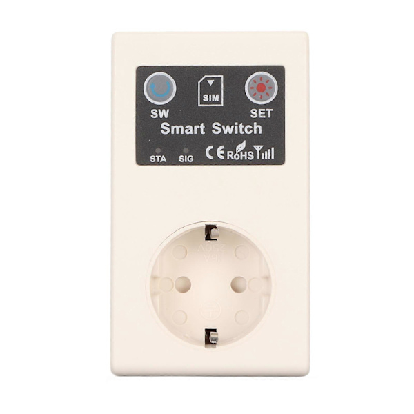 Smart Socket 16A ABS APP Fjernkontroll Strømuttak for Pumper Rutere Hvitevarer