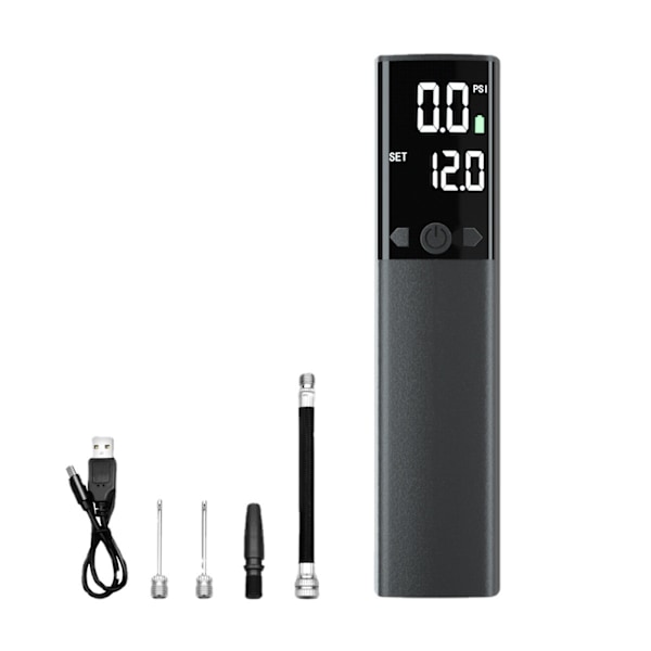##/Elektrisk cykelpump 120psi Elektrisk luftpump Bärbar Mini##/
