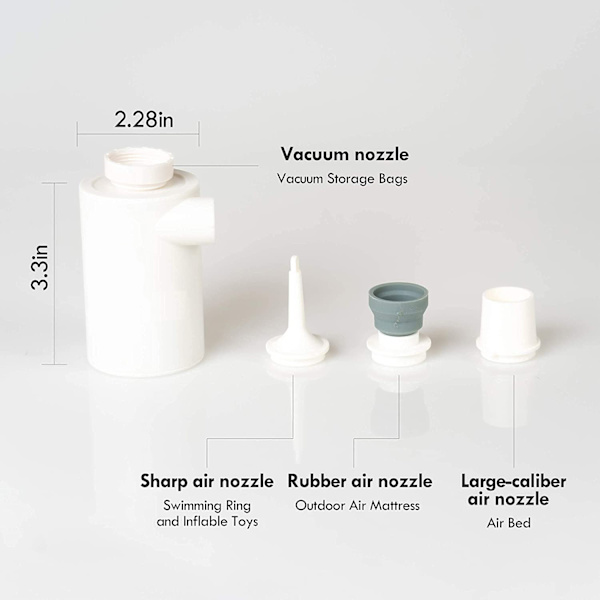 2020 Bärbar Luftpump med 3600mAH Batteri USB Laddningsbar Luft