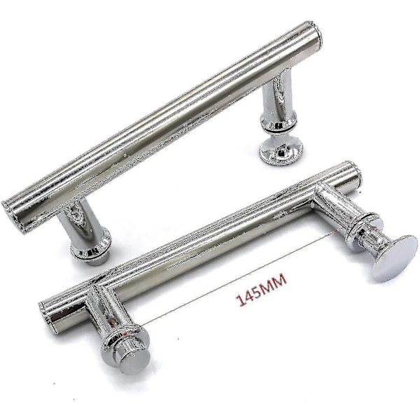 2 stk 145 mm (14,5 cm) Krom ABS Dusjdørhåndtak, Hull til Hull